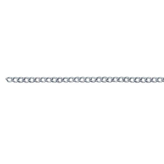 Sterling Silver Extra-Fine Curb Chain