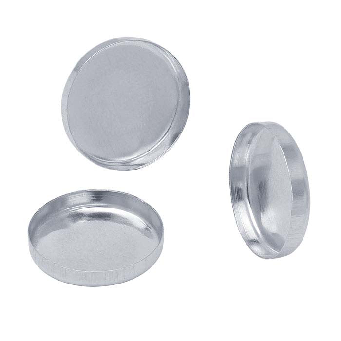 Sterling Silver Round Bezel Cup Setting