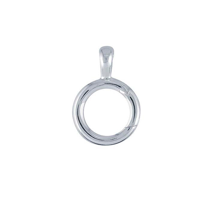 Sterling Silver Hinged Circle Charm Holder Pendant