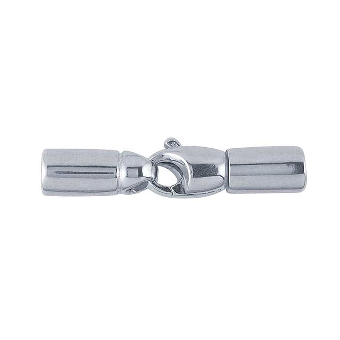 Sterling Silver Tube-End Swivel Lobster Clasp