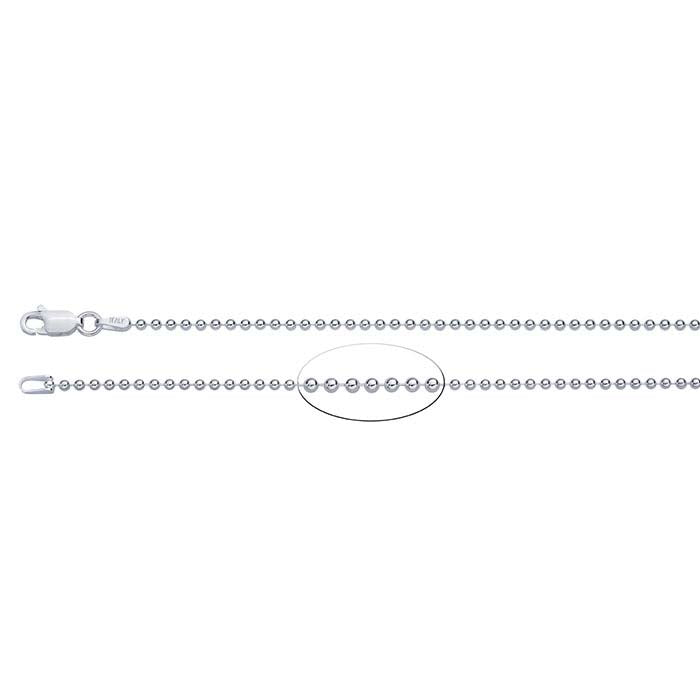 Sterling Silver Bead Chain