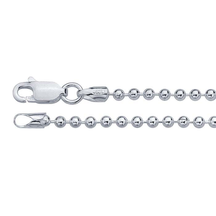 Sterling Silver Bead Chain
