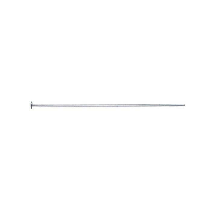 Sterling Silver Domed Head Pin, 0.40mm, 1/2-Hard