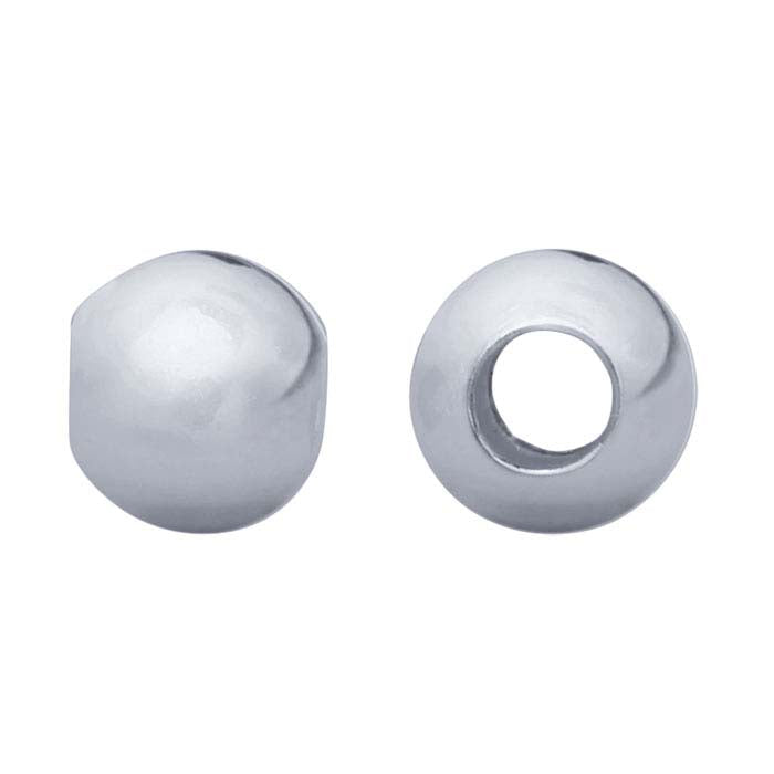 Sterling Silver Round Seamless Bead