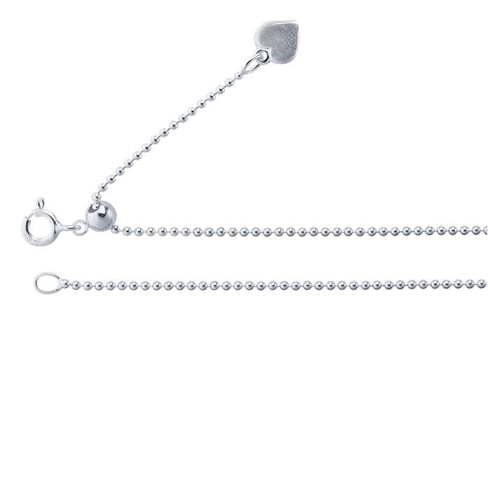 Sterling Silver Bead Chain, Adjustable