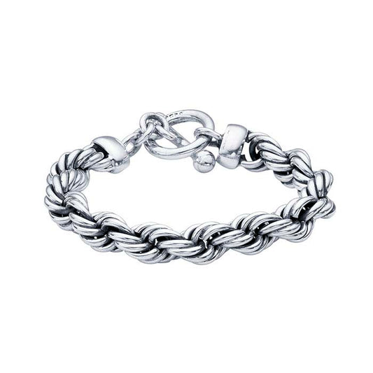 Armband aus Sterlingsilber mit Kordelkette
