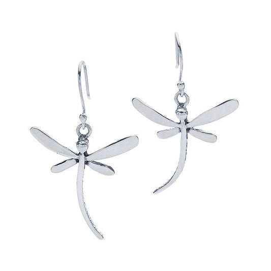 Sterling Silver Dragonfly Earrings