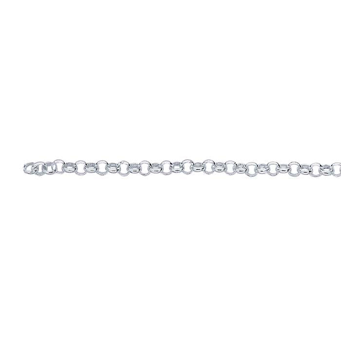 Sterling Silver Round Rolo Chain