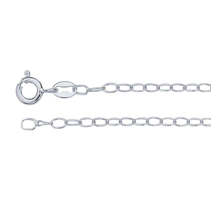 Sterling Silver Oval Cable Chain