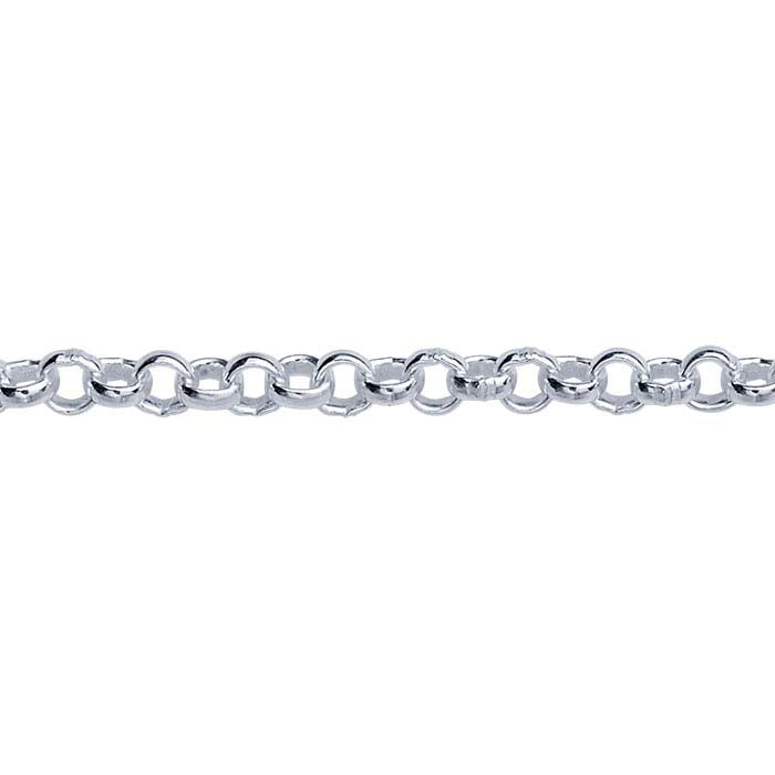 Sterling Silver Round Rolo Chain