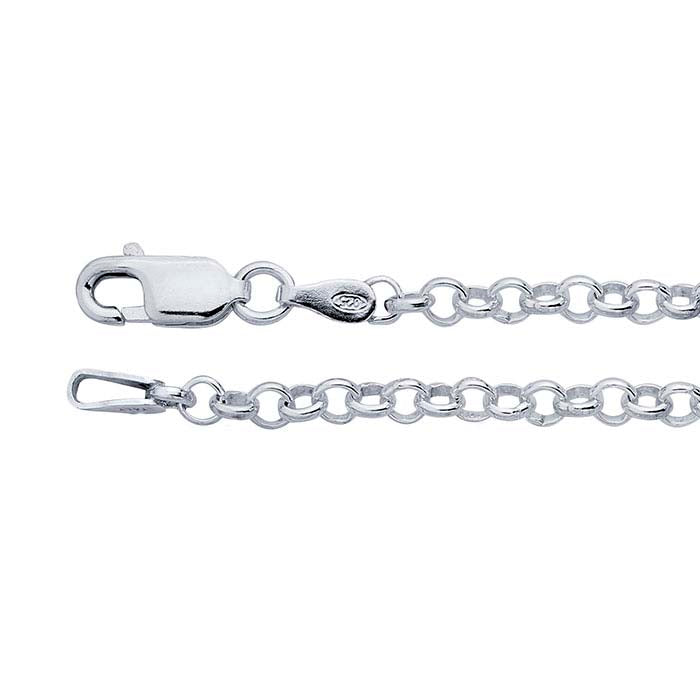 Sterling Silver Round Rolo Chain