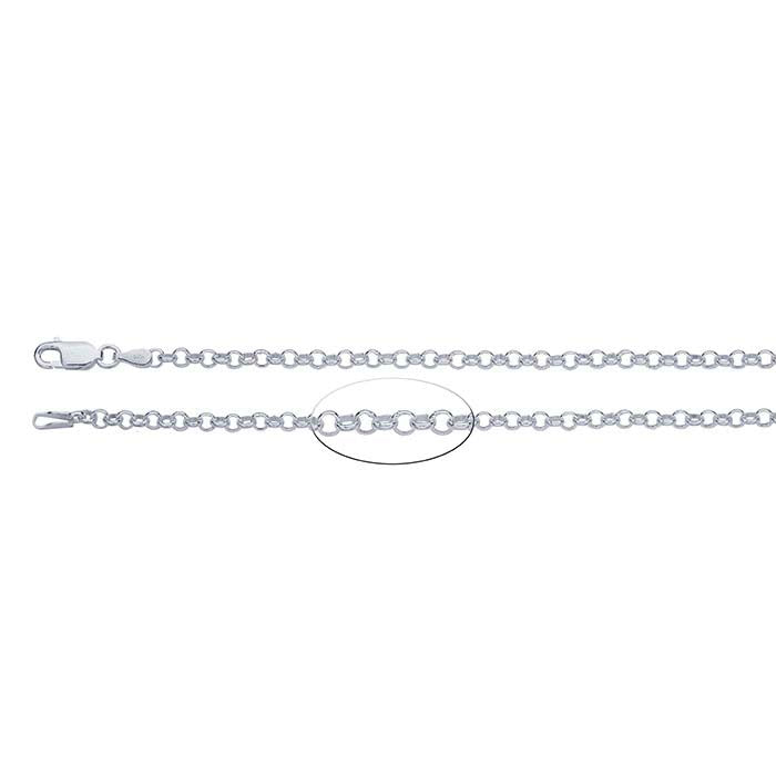 Sterling Silver Round Rolo Chain