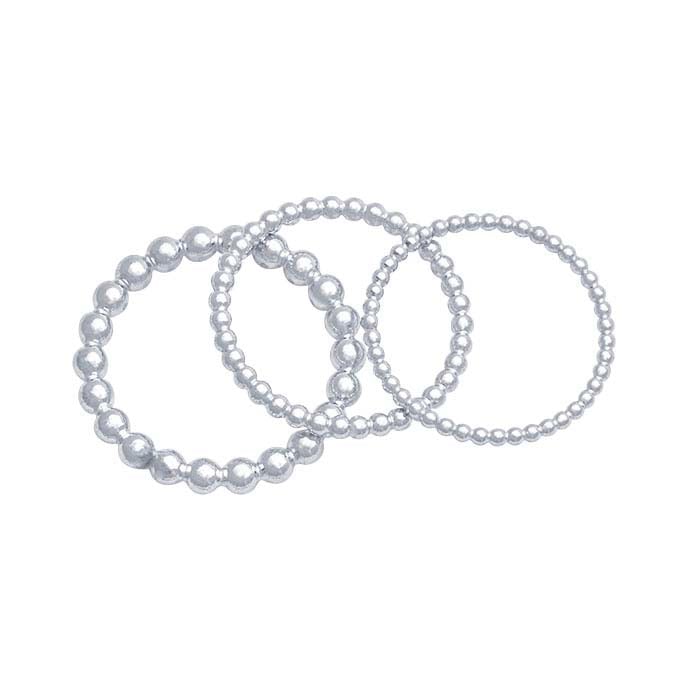 Sterling Silver Beaded Ring