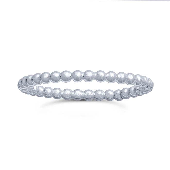 Sterling Silver Beaded Ring