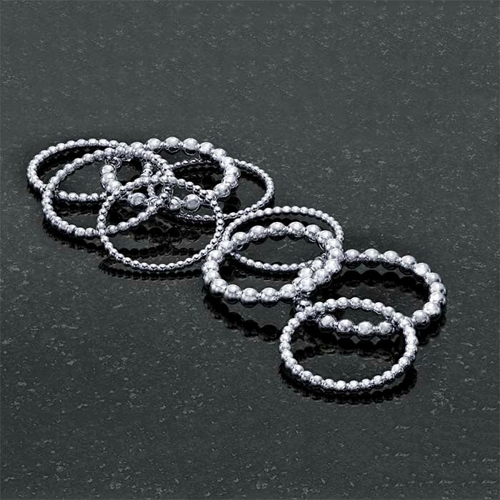 Sterling Silver Beaded Ring