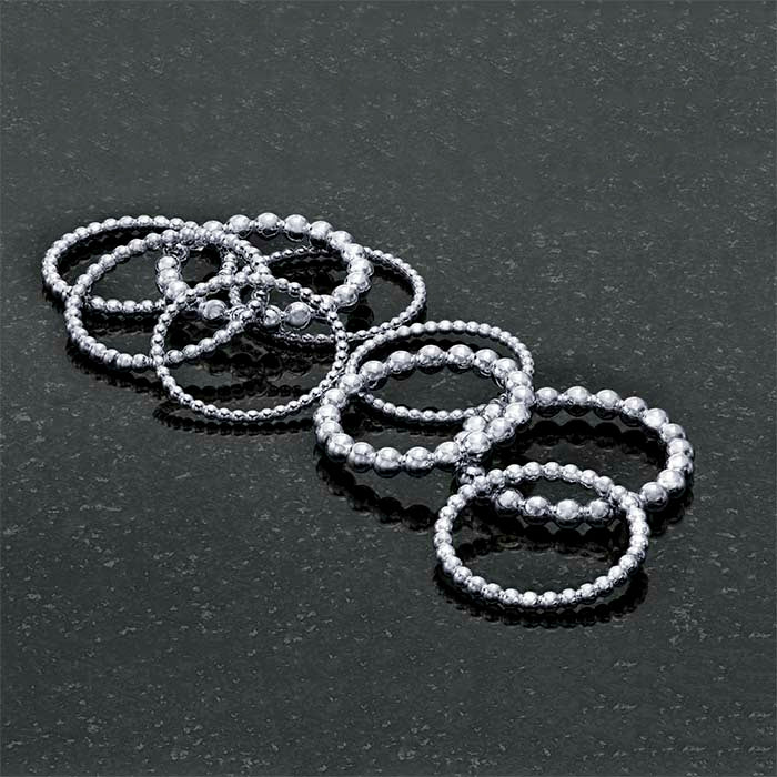 Sterling Silver Beaded Ring