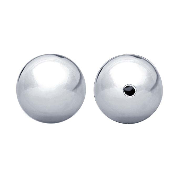 Sterling Silver Round Seamless Bead