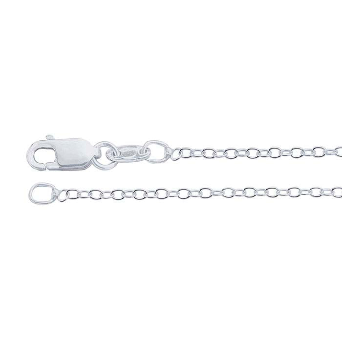 Sterling Silver Oval Cable Chain