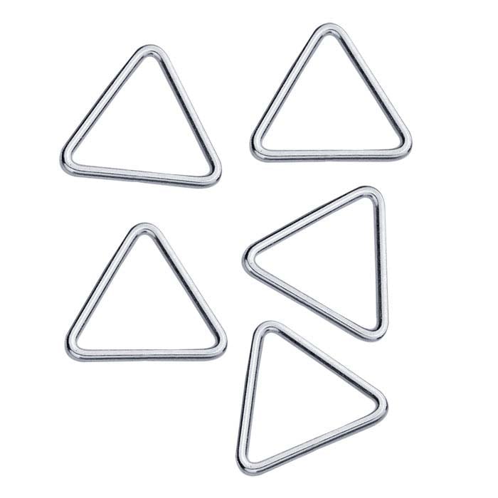 Sterling Silver Triangle Closed Ring