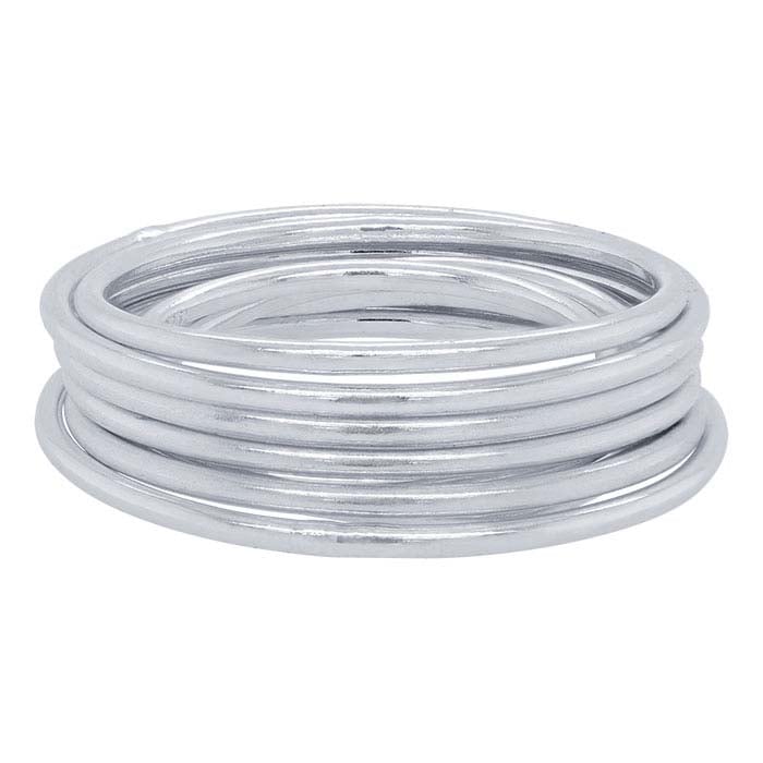 Sterling Silver Round Wire Stackable Ring