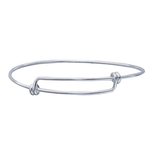 Sterling Silver Expandable Bangle Bracelet