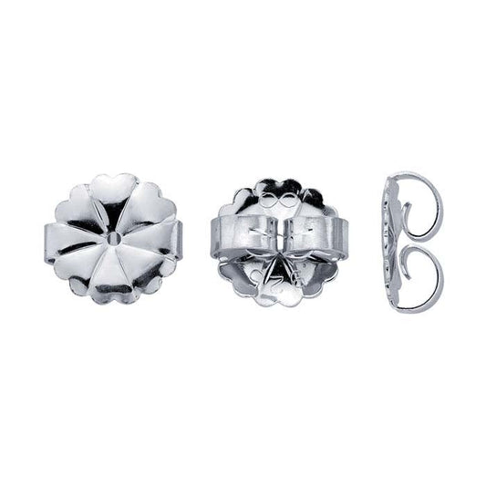 Sterling Silver Rhodium-Plated Friction Ear Nut