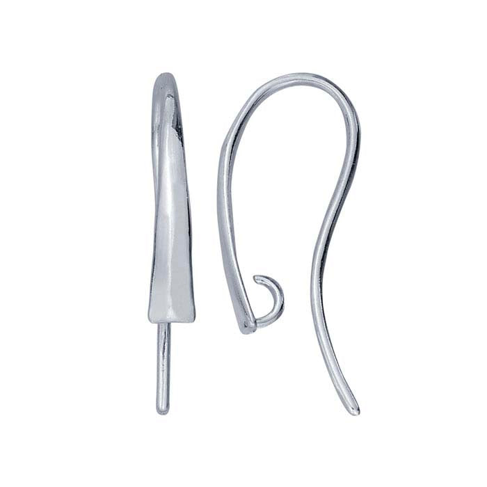 스털링 실버 길쭉한 물방울 귀걸이 와이어 숨겨진 오픈 링 포함