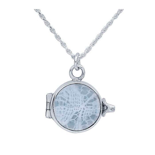 Sterling Silver Round Locket Charm