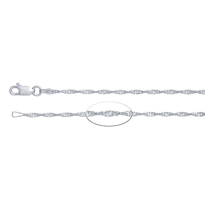 Sterling Silver Singapore Chain