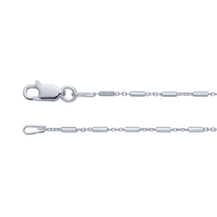 Sterling Silver Bar & Link Chain