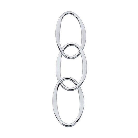 Dreifach ovale Komponente aus Sterlingsilber