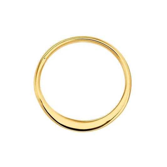 مكون دائري من الفضة الإسترلينية مطلي بالذهب الأصفر الثقيل عيار 14 قيراط