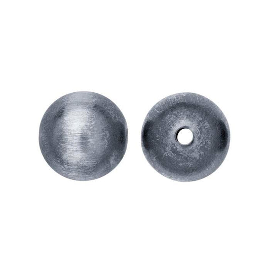 스털링 실버 산화 새틴 마감 14mm 원형 비즈