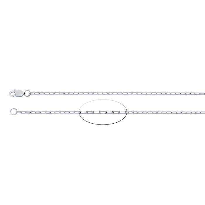 Sterling Silver Elongated Oval Rolo Chain