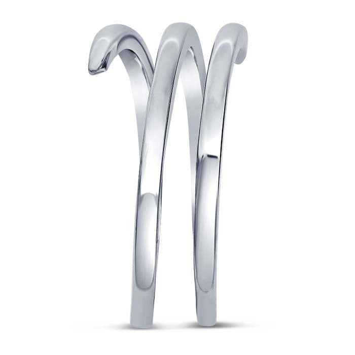 Sterling Silver Double-Wrapped Bypass Ring