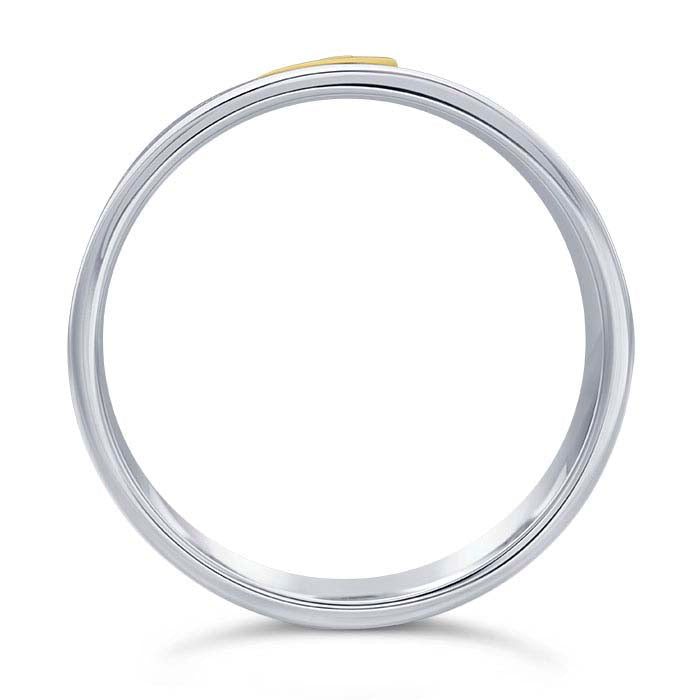 خاتم فضة استرليني مرتفع بتصميم القمر والجبل