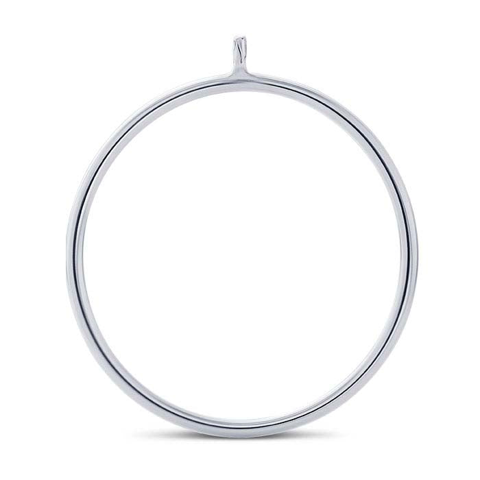 Fassung für Perlenring aus Sterlingsilber