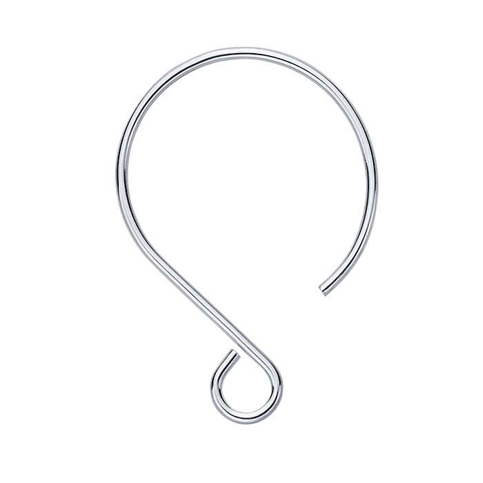Sterling Silver Balloon Ear Wire with Outside Loop