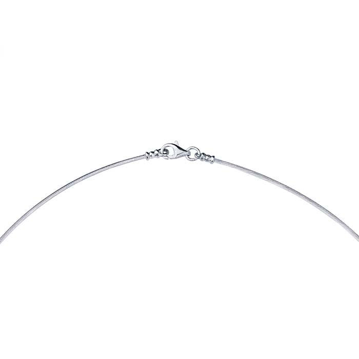 Sterling Silver Cable Neck Wire