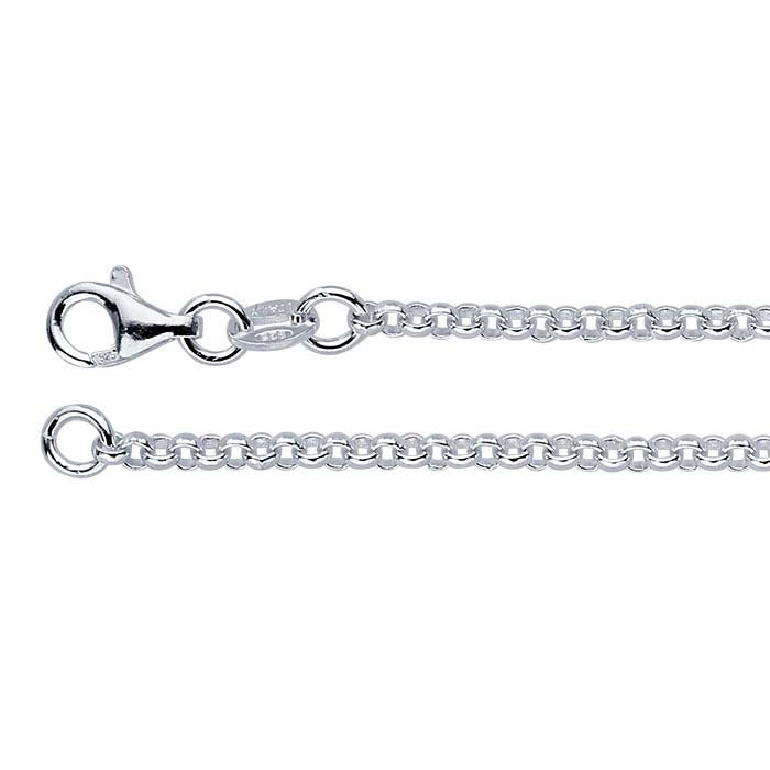 Sterling Silver Round Rolo Chain