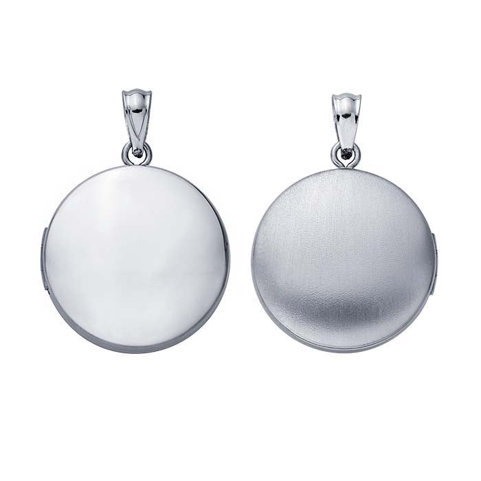 Sterling Silver Round Locket Pendant