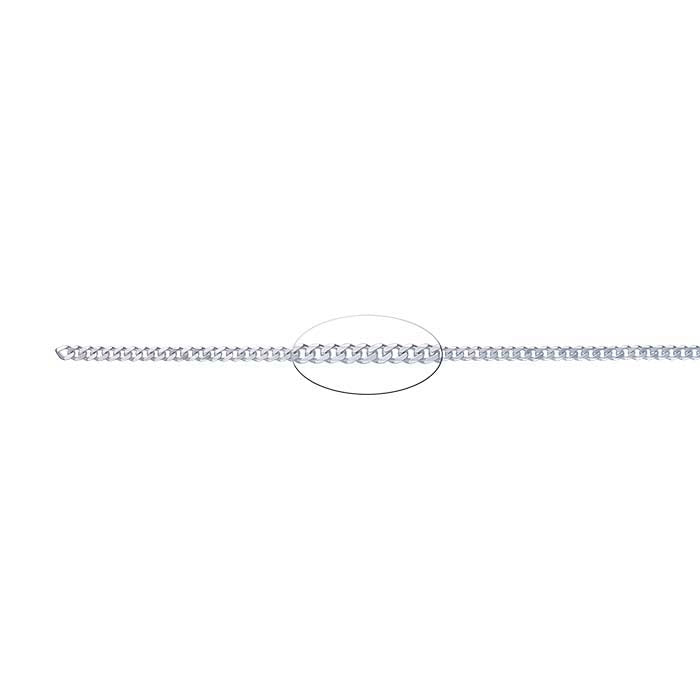 Sterling Silver Beveled Curb Chain