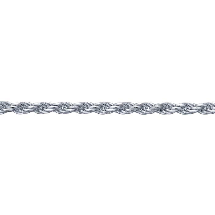 Sterling Silver Diamond-Cut French Rope Chain