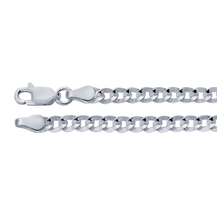 Sterling Silver Flat Curb Chain