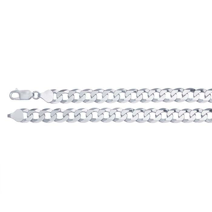 Sterling Silver Beveled Curb Chain