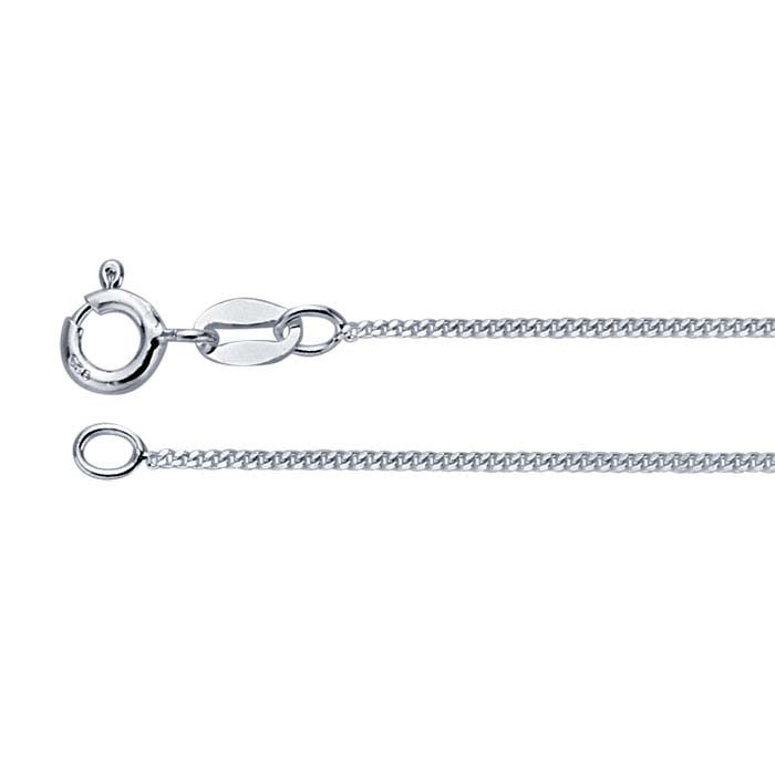 Sterling Silver Diamond-Cut Curb Chain