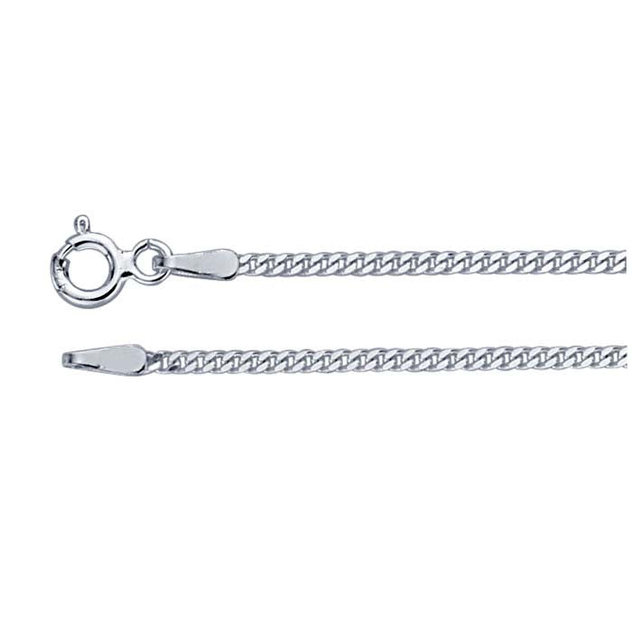 Sterling Silver Diamond-Cut Curb Chain