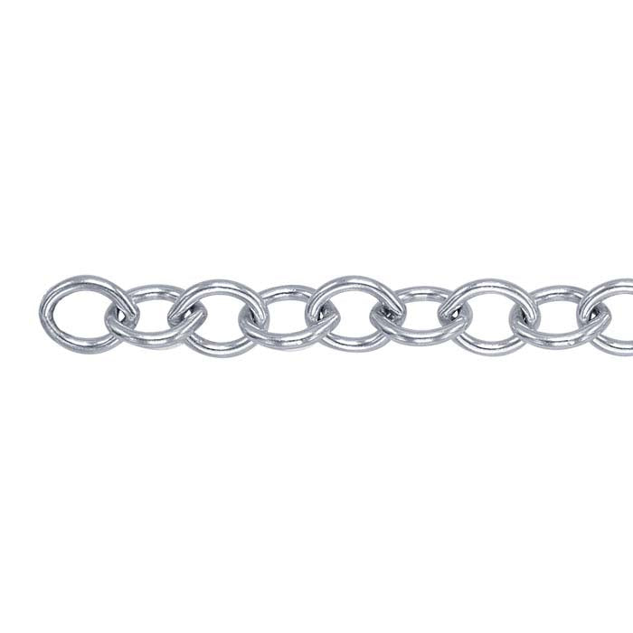 Sterling Silver Oval Cable Chain