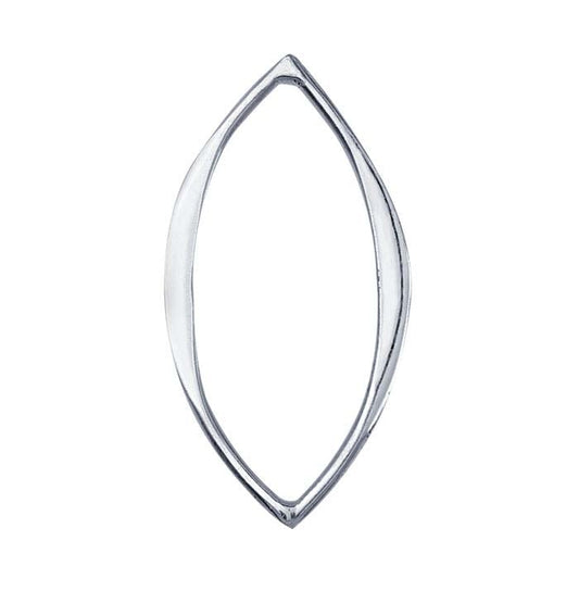 스털링 실버 평평한 마퀴즈 부품