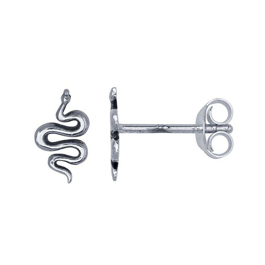 Sterling Silver Snake Post Earrings
